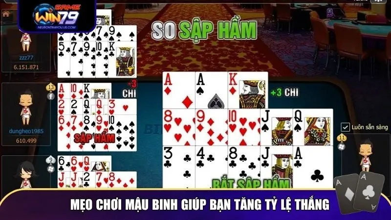 Mẹo chơi Mậu Binh giúp bạn tăng tỷ lệ thắng